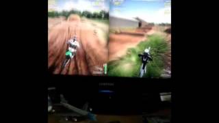 MX vs ATV Alive split screen gameplay .wmv