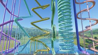 Testing 7 Upward Water Slide Launch Shapes in Planet Coaster 2 | 🎯180 MPH 🔥 screenshot 1