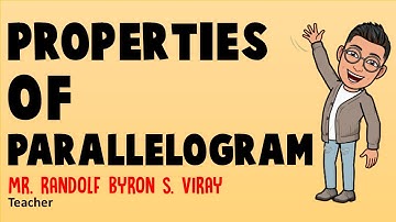 MATH 9   l    CONDITIONS THAT MAKE A QUADRILATERAL A PARALLELOGRAM