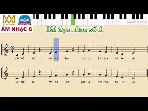 Video BÀI ĐỌC NHẠC SỐ 1 | Lớp 6 | Có Tên Nốt | Chân Trời... - youtube