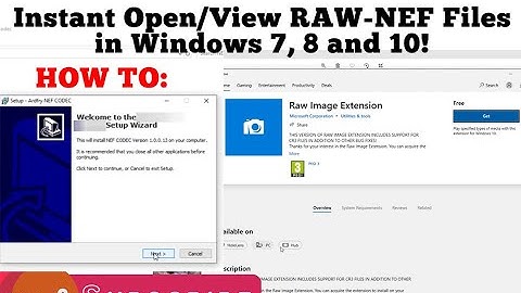 How to Instant View the NEF / RAW photo files, without any loading delay in Windows 10, 8, 7. PART 1