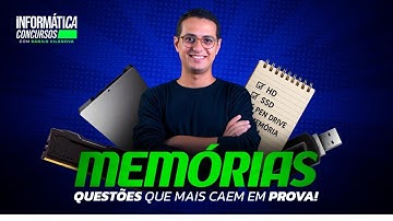 Como acertar as questões sobre Memórias | Informática para concursos | Prof. Danilo Vilanova #opior