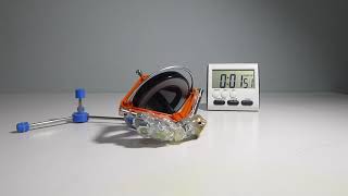 Toy Gyroscope (Oiled) Rising Experiment: 88.47 g or 88.22 % Weight Added (SEE DESCRIPTION)