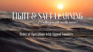 GED QOD: Order of Operations with Signed Numbers