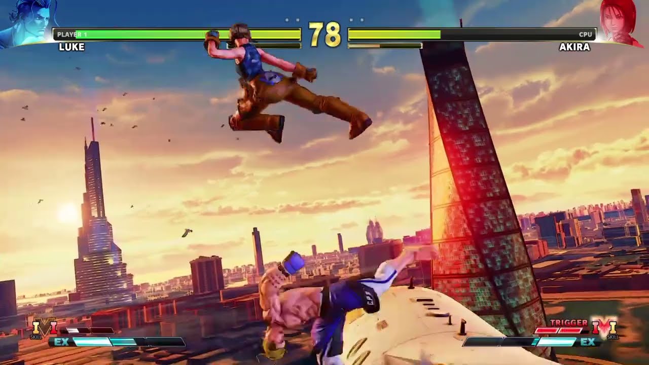 STREET FIGHTER V - Luke VS Akira