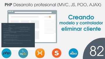 🐘 CURSO de PHP MVC POO MySQL - 82 Creando modelo y controlador eliminar cliente