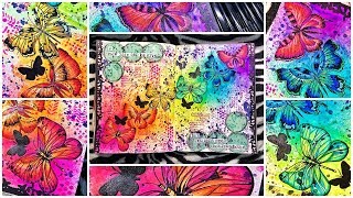 ART JOURNAL Process: Freedom to Soar with Ranger Dylusions + Zebra Pencils @redhedtm