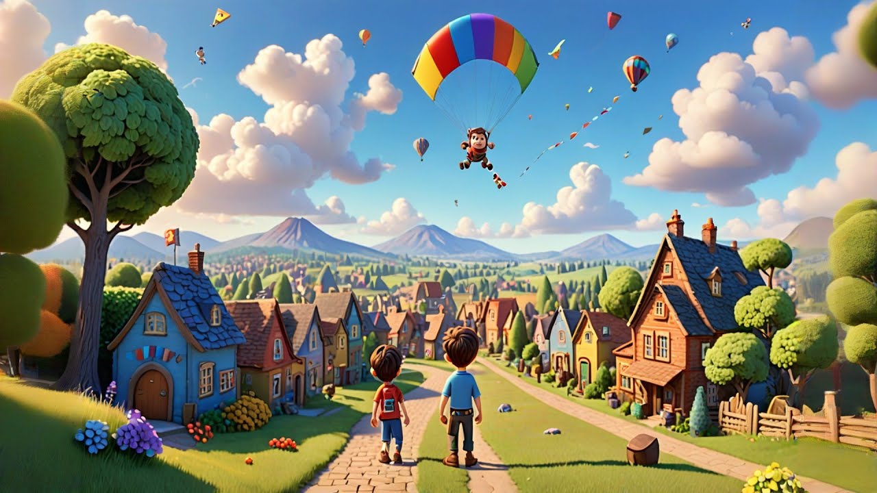 The Flying Kite | Fun Kids Song | Colorful Nursery Rhyme Adventure