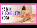 45 min Intermediate Vinyasa Yoga for Flexibility - NO PROPS