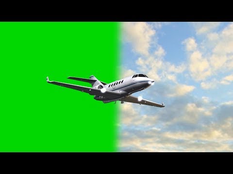 Learjet - private Jet in flight - green screen - free use @bestgreenscreen