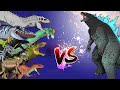 Dinosaurs Battle | Godzilla VS Jurassic World Dinosaurs