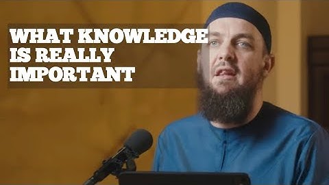 The only knowledge that will benefit you, is Islamic knowledge. Ustadhs Muhammad Tim Humble.