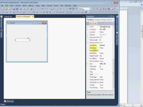 VB NET Urdu Lecture 22   Text Box