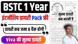 BSTC Internship School Allotment Joining Process BSTC 1 Year Internship डायरी Diary File Kese bhare
