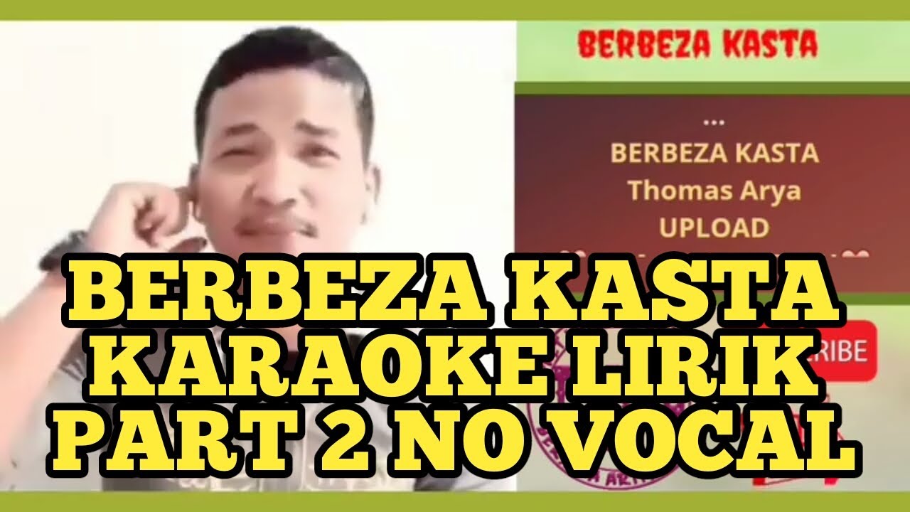 BERBEZA KASTA KARAOKE LIRIK (Duet Bersama Artis Smule) YouTube