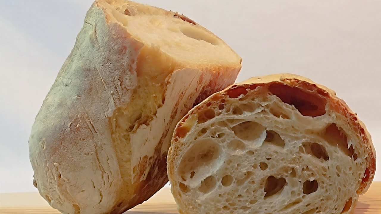 PANE AD ALTA IDRATAZIONE ricetta veloce con lievito di birra