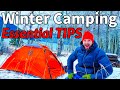 7 MUST DO TIPS for WINTER CAMPING