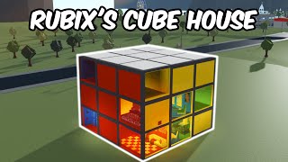 BUILDING a RUBIK'S CUBE HOUSE in BLOXBURG