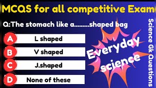 Everyday science GK MCQS  for all type of test #general_knowledge #everydaysciencemcqs