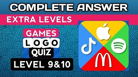 Logo Quiz 2023, EXTRA LEVELS, GAMES lvl 9&10.  complete answer. @brainitquizzes  #logoquiz