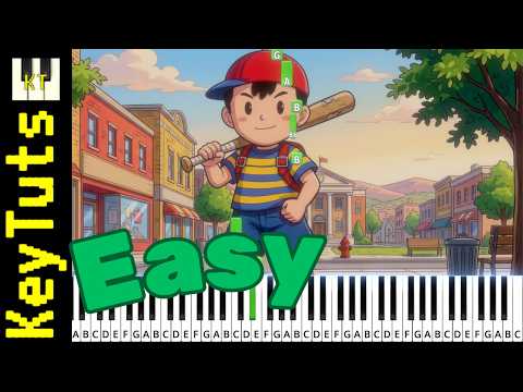 Buy Somethin' Will Ya! [Earthbound] - Easy Mode [Piano Tutorial] (Synthesia)