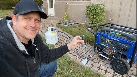 First Use Westinghouse Propane Generator