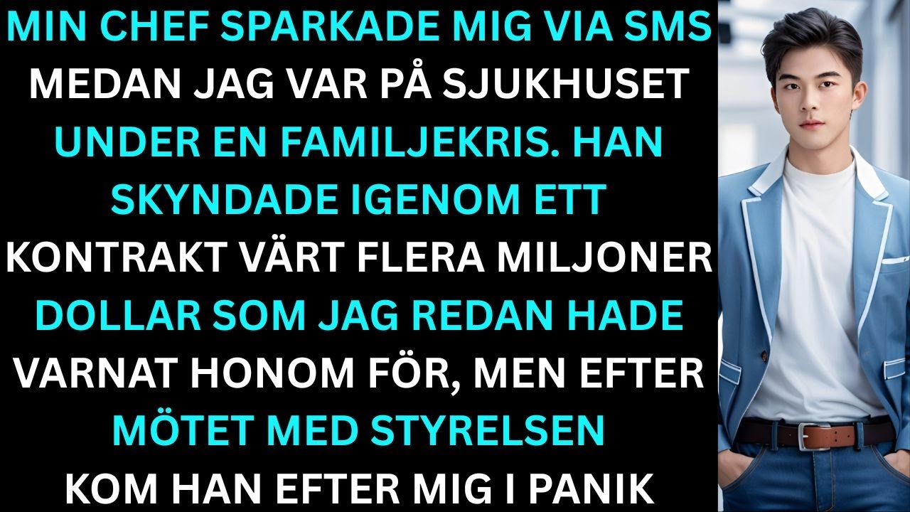 Jag blev avskedad via ett meddelande under en familjekris; mitt tysta motdrag slog dem först.