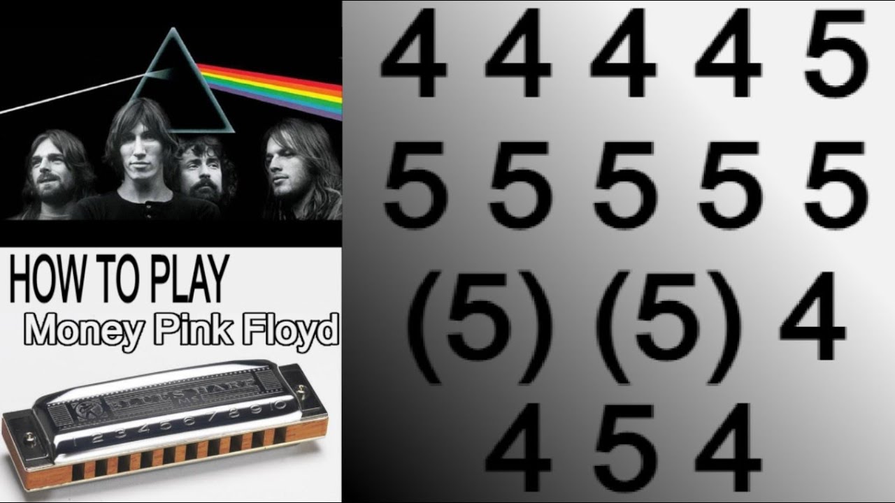 PINK FLOYD, MONEY, HARMONICA ( C DIATONIC ), ARMÓNICA C, BLUES HARP C