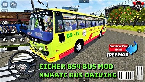 Bus Simulator Indonesia ~ Eicher Bus Mod - NWKRTC Bus Driving in BUSSID - Android Gameplay FHD #368