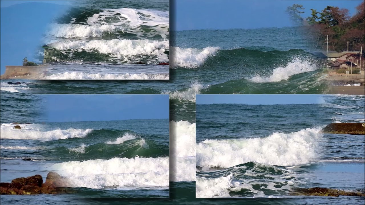 師走の大崎海岸（海からの風やや強し）