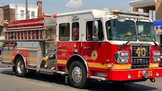 PHILADELPHIA FIRE DEPARTMENT ENGINE 40 RESPONDING ( Q + H )