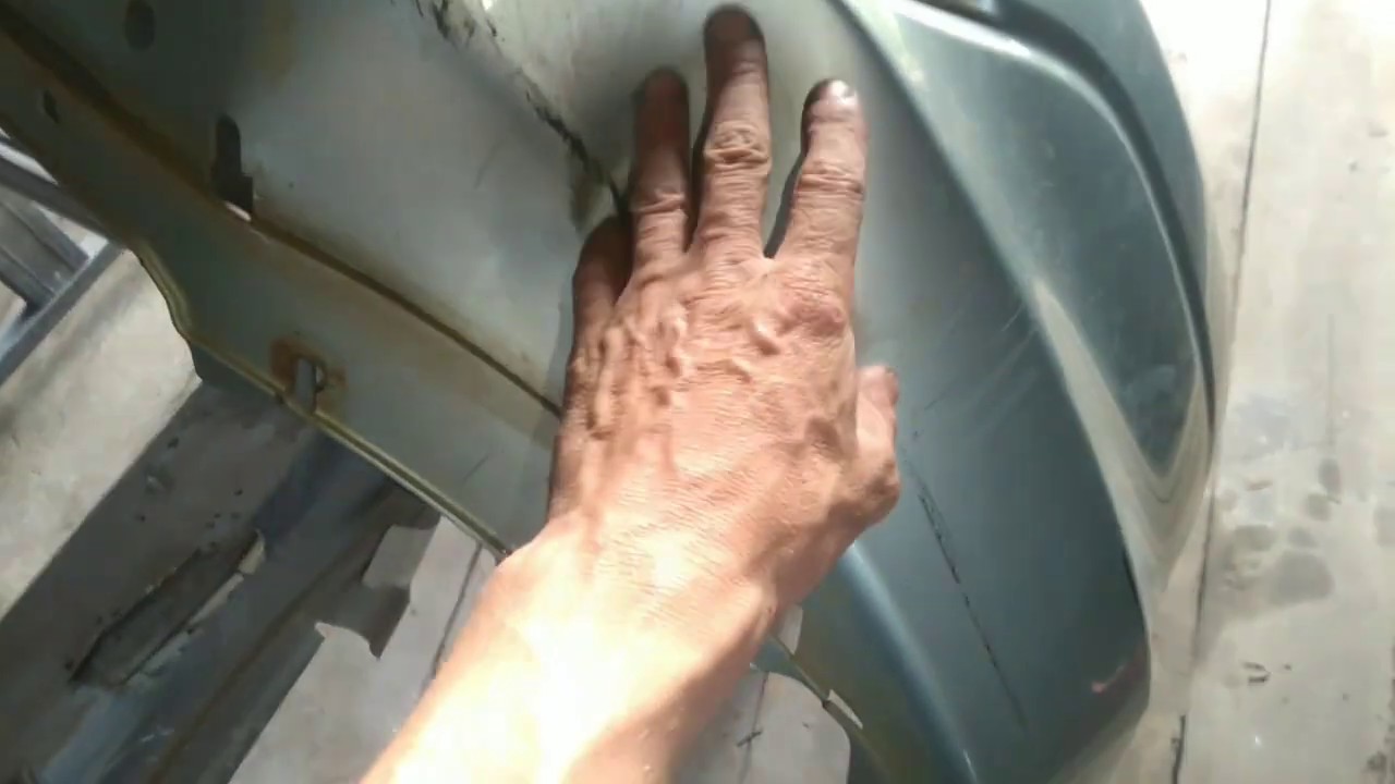 Ремонт бампера Хонда. Выравниваем феном. - YouTube