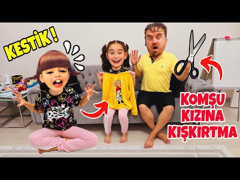 ELİF KOMŞU KIZININ ELBİSESİNİ KESTİ !! PELİNSU ÇILDIRDI!! بابا جاب لي بالون - جنى مقداد | طيور بيبي