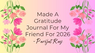 Daily Gratitude Journal | 2026 Journal Setup | DIY Journal Setup | Journal, Notebook And Dairy Ideas