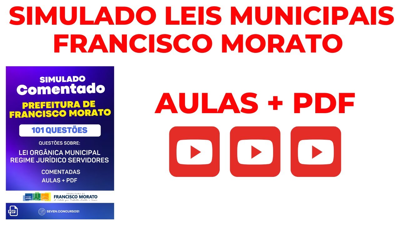 Francisco Morato SP Leis Municipais 101 QUESTÕES ESSENCIAIS Lei Orgânica Municipal 2025