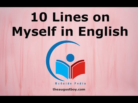 10 Lines on Myself in English | Essay on Myself  | Introduction to Myself | @myguidepedia6423