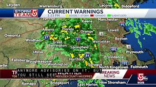 Tornado warning issued for part of Worcester County