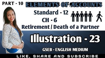 Retirement or death of a partner | Accounting treatment of Goodwill | illu. 23