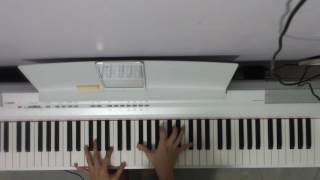 Video thumbnail of "“十字架上 On the Cross” Piano Cover 钢琴伴奏"