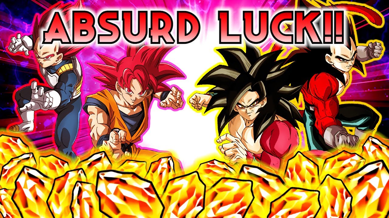 2,000+ DRAGON STONES!! EXTREME LUCK!! LR GODS AND SSJ4S SUMMONS!!! (DBZ: Dokkan Battle)