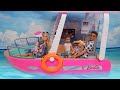 BOAT Barbie doll Family Packs for vacation on the Barbie Dream Boat