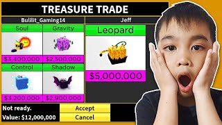 BLOXFRUITS - TRADING ALL MY MYTHICAL FRUIT FOR LEOPARD - ROBLOX