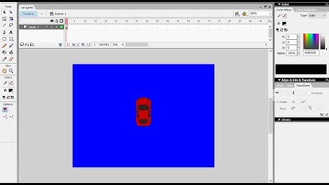 How To Make Car Driving Game/In Flash Professional 8/Part#1