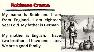 Robinson Crusoe || Graded Reader || Improve Your English || Learn English through Story || Level 1
