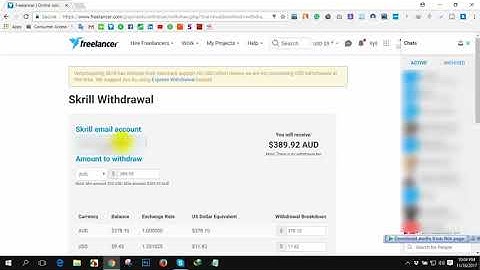 Live Payment Transfer from freelancer to skrill | How to withdraw money from freelancer.com