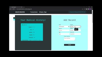 Demo Decentralized Health Record