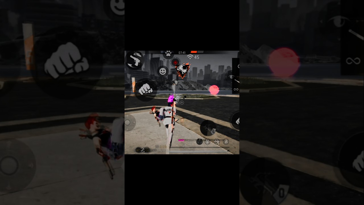 ☠️Free fire 💥😈one tab tik tok🙌🤏