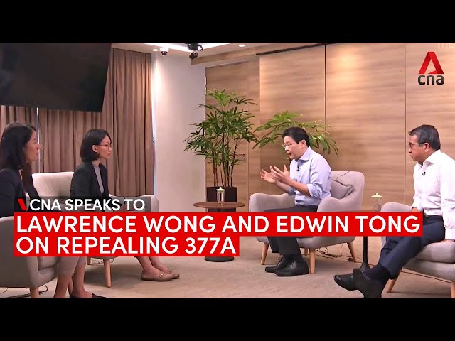 Singapore to repeal 377A: Lawrence Wong and Edwin Tong speak to CNA