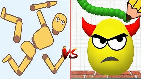 “DRAW to SMASH vs RAGDOLL BREAK! 🔥 Satisfying ASMR Gameplay | Max Level Madness!”