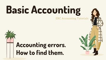 Basic Accounting. Accounting Errors.